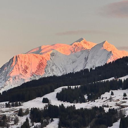 Chalet A Megeve-Vauvray - Grands Appartements , Vue Mont Blanc Demi-Quartier Exterior foto