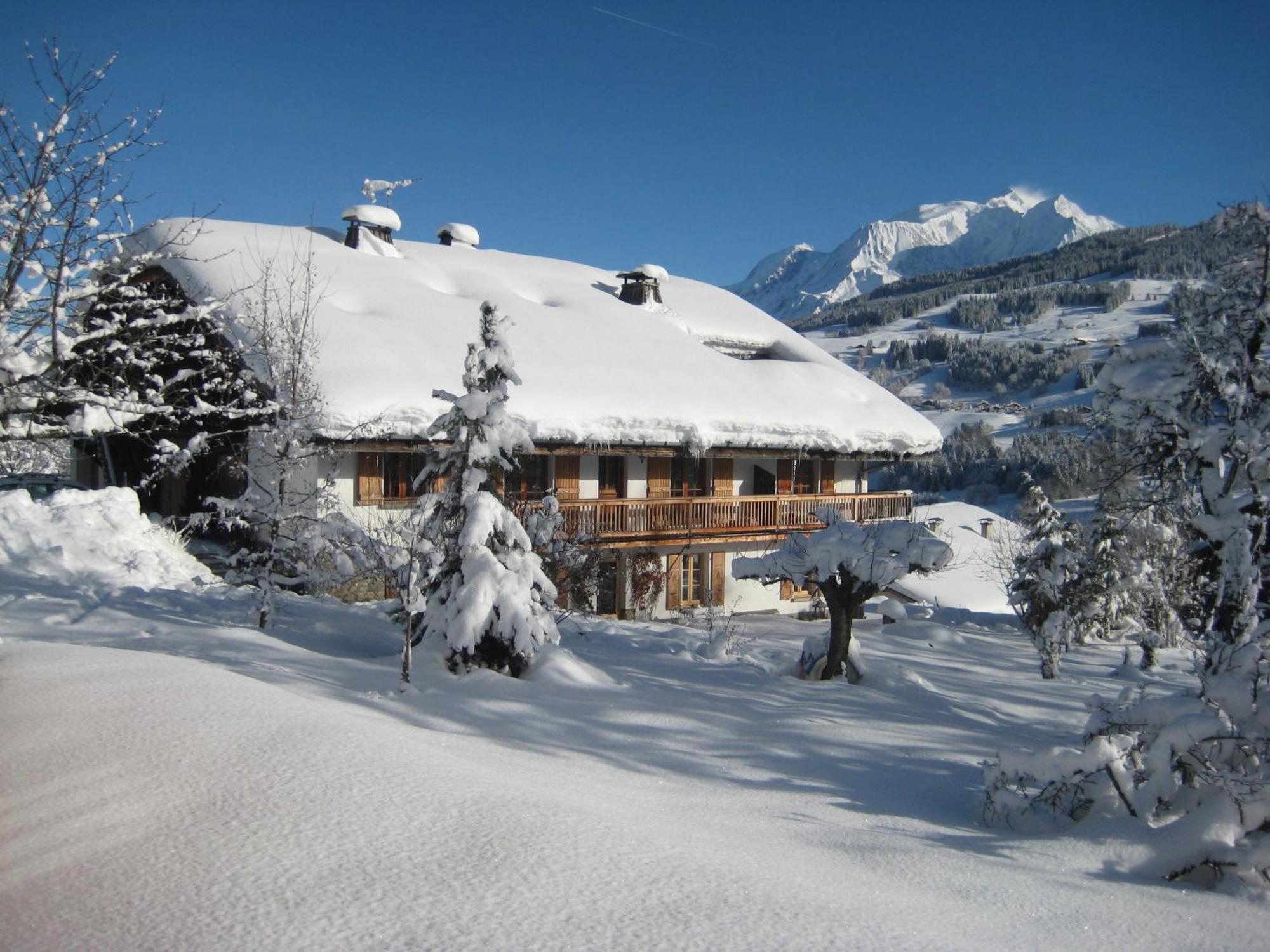 Chalet A Megeve-Vauvray - Grands Appartements , Vue Mont Blanc Demi-Quartier Exterior foto