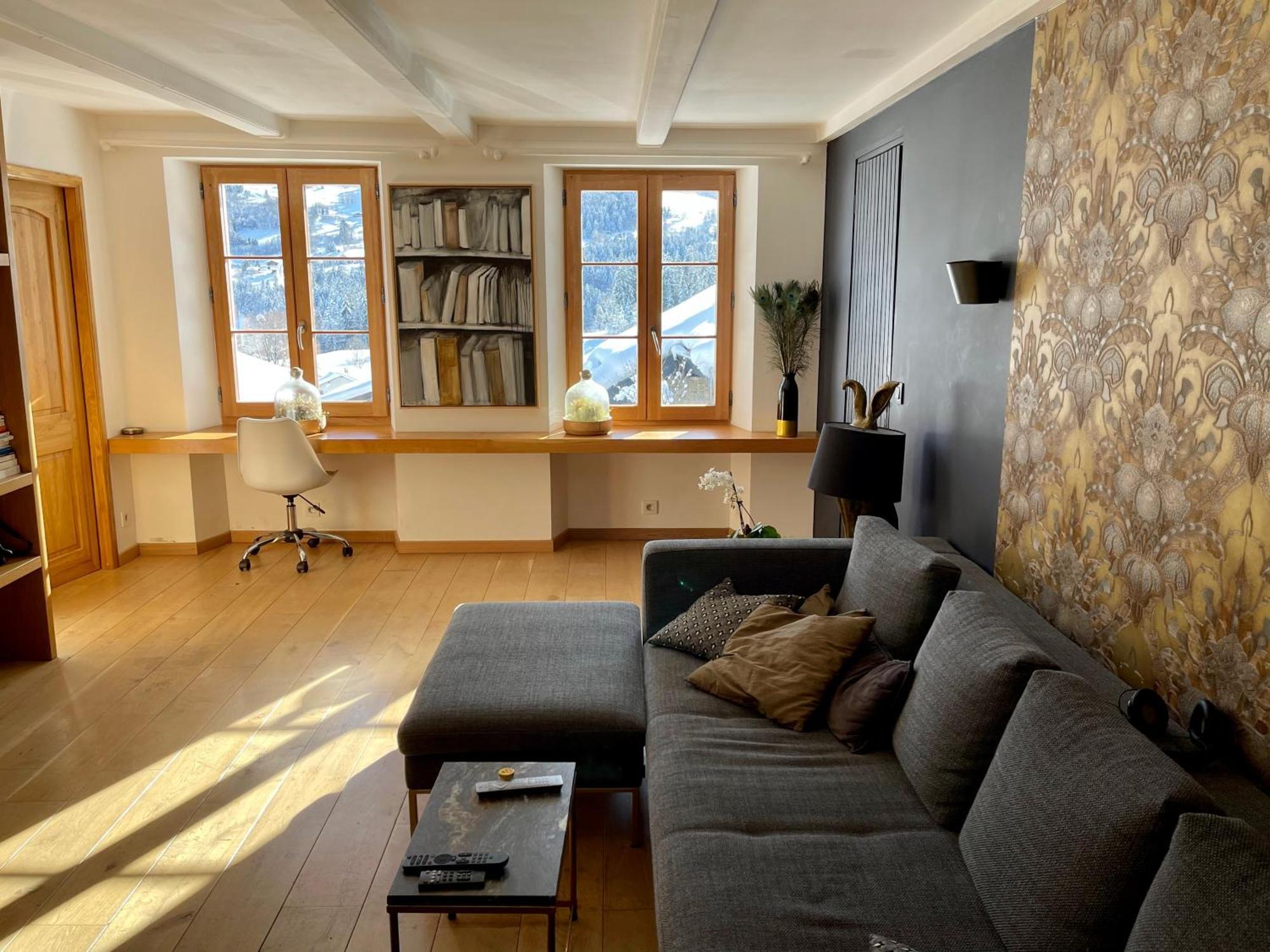 Chalet A Megeve-Vauvray - Grands Appartements , Vue Mont Blanc Demi-Quartier Exterior foto